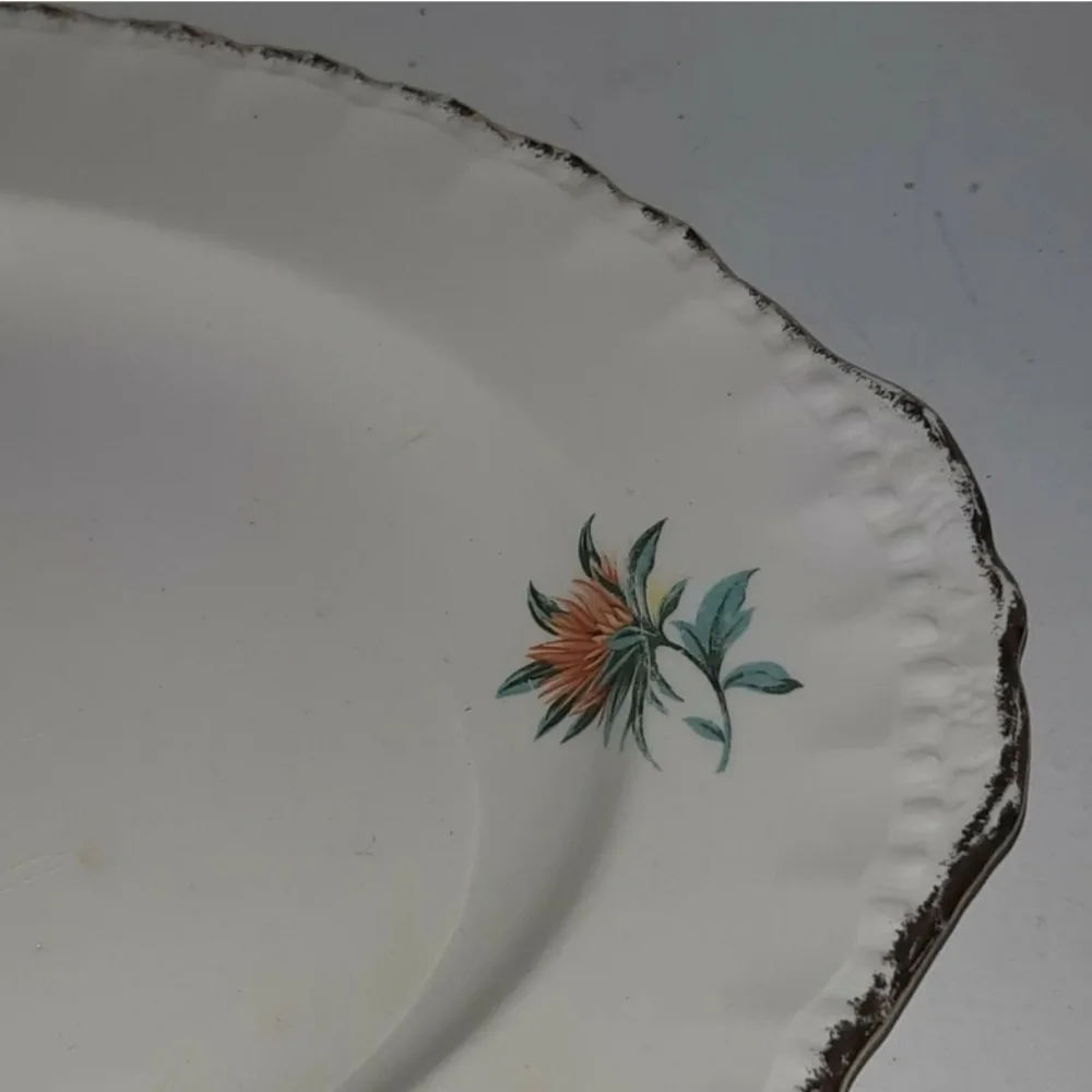 Vintage Cream Petal Grindley england plate ''A'' white/cream - Picture 2 of 7